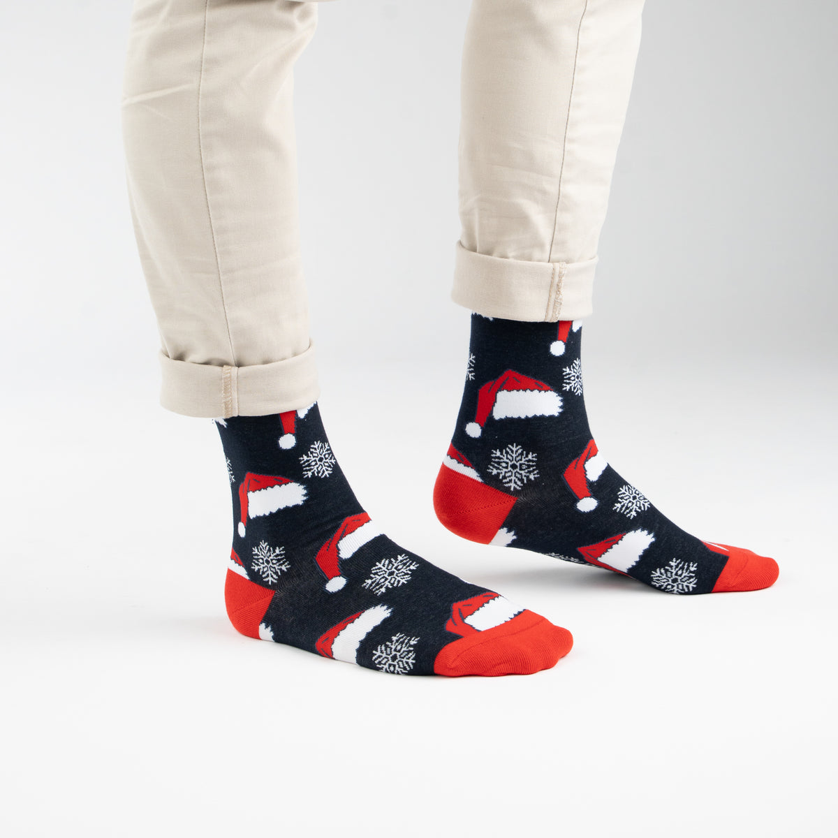 Xmas Hat Cotton Socks