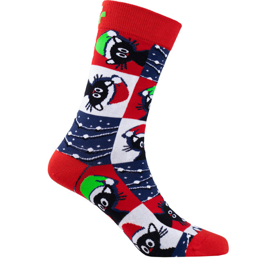 Kitty Xmas Cotton Socks