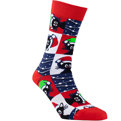Kitty Xmas Cotton Socks
