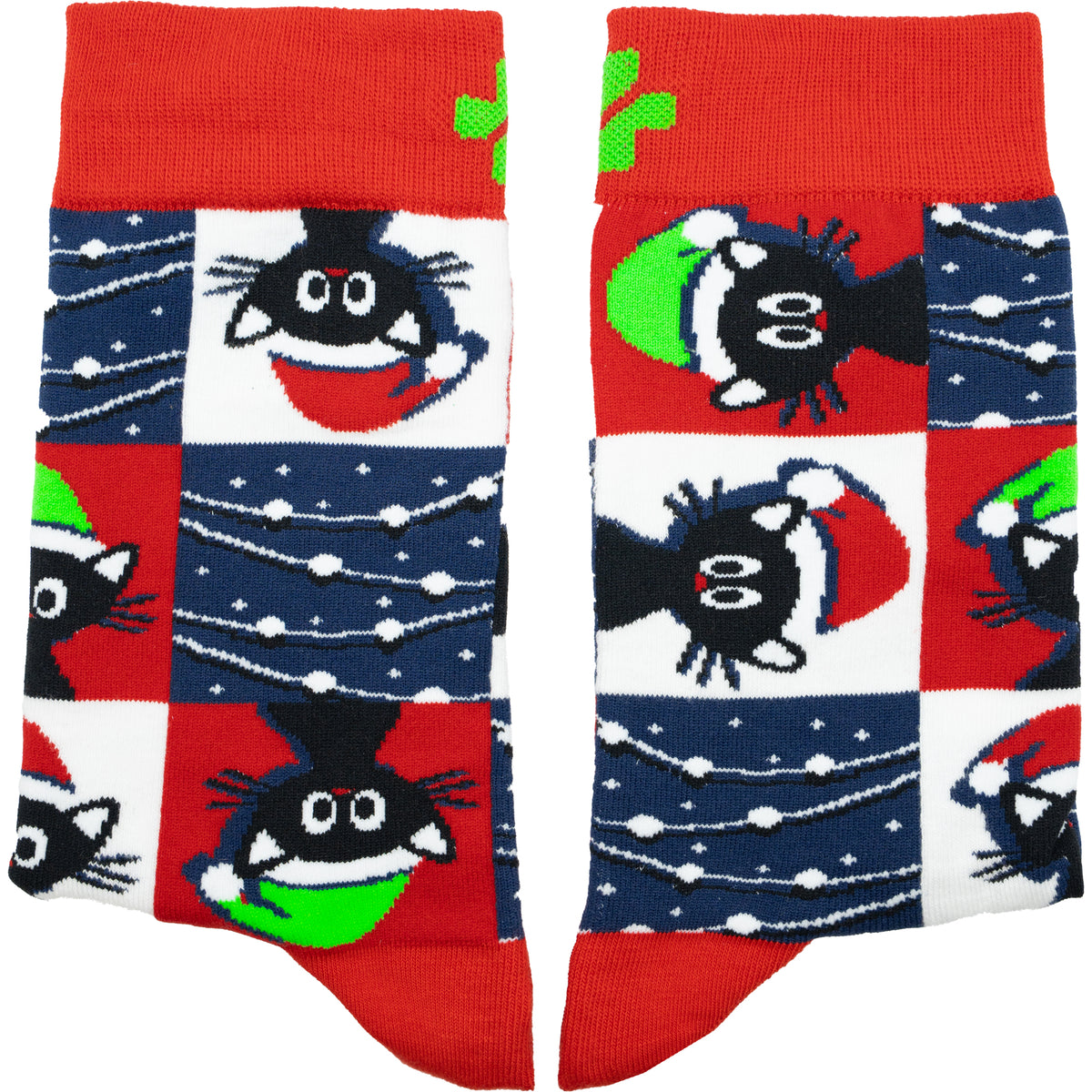 Kitty Xmas Cotton Socks